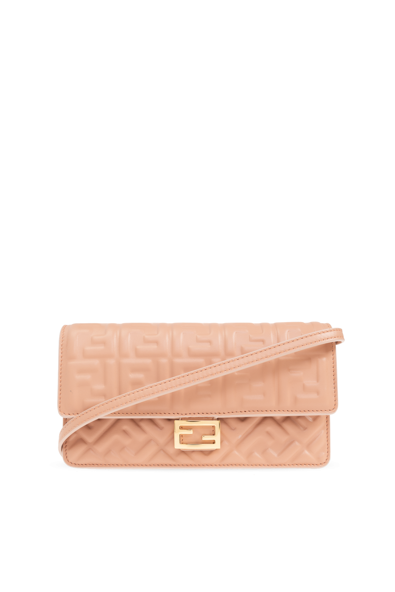 【FENDI】FF DIAMONDS BELT FF Diamonds Belt Leather Brown | Fendi